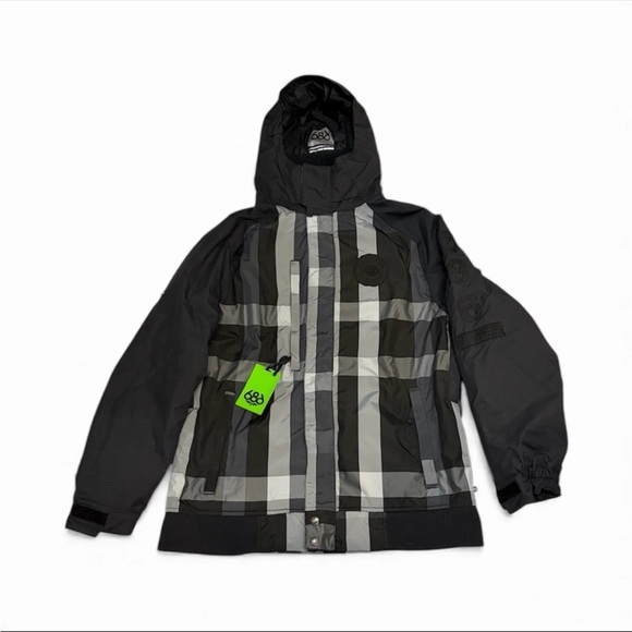 686 Other - 686 Men’s Black & Gray Infi-Dry Hooded Winter Jacket NEW